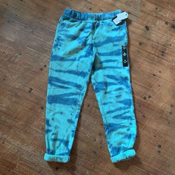 Art Class blue and green camo XL kids sweatpants - Picture 1 of 3